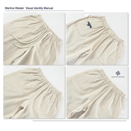 Martine Wester 女款苎麻直筒阔腿裤11315129 宽松版型 商品图5