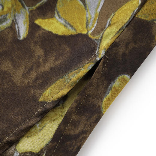 「高货wl」全新升级【铂金会员220/天猫299/差价79】(35211)洛诗琳新中式金鸢尾印花半身裙2025夏季新款缎面包臀裙 商品图2