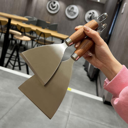 【跨境出口德国不锈钢铲子】不锈钢铲子披萨牛排煎铲铁板烧料理铲烘焙工具蛋糕铲提拉米苏铲子 商品图3