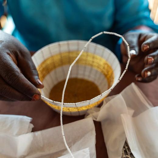 心艺手作：“金色光芒”珠串碗 Beaded Bowl in Gold 商品图5