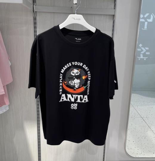 安踏儿童T恤专柜25年秋男大童潮流系列针织短袖衫 372538102R 商品图0