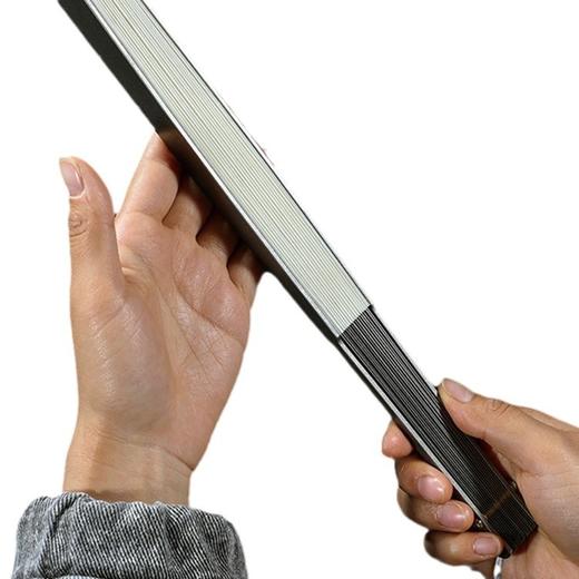 fegve费戈钛合金扇子清风马牙九寸六寸纯钛全金属功夫武术防身扇 商品图4