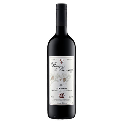  阿孔瑟男爵干红 法国波尔多750ml 年份2019 商品图0