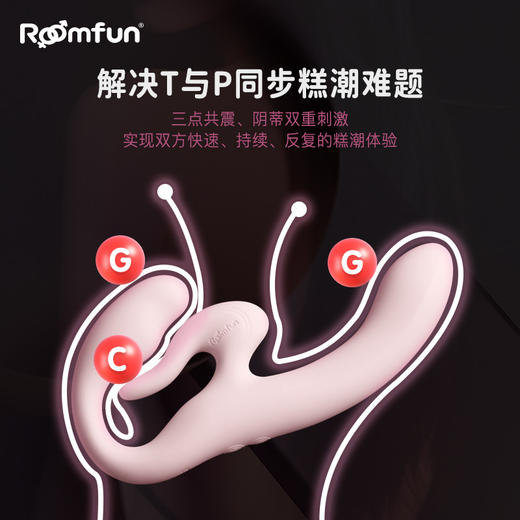 roomfun房趣 C点双头龙 拉拉震动棒 商品图1