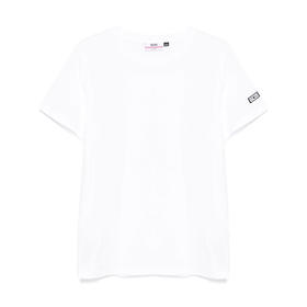 GCDS 男士字母徽标标签弹力棉质圆领短袖T恤 白色 A2EM2300UW1 10