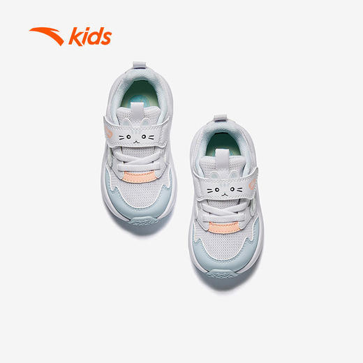 安踏儿童运动鞋女婴童跑鞋2025秋季小萌宠跑步鞋322530001 商品图1