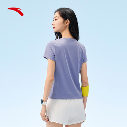 【S/M/L/XL断码】安踏冰丝T丨透气运动短袖女士2025夏季新款健身跑步上衣162525110 商品图1