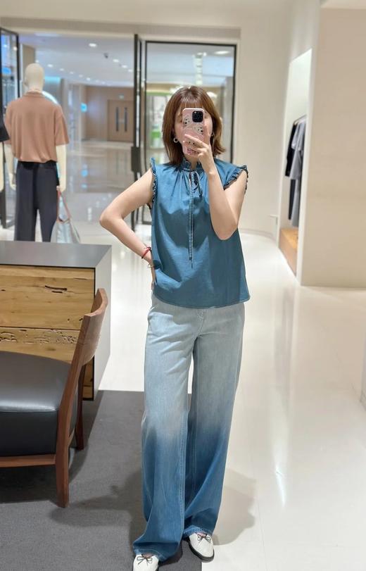 【高品质私服】【IC棉弹牛仔布无袖上衣+半裙】优质原料 弹性优异 舒适自如，优雅又独特的时尚风格G1439/G1454-CC【无标出货 介意慎拍】 商品图2