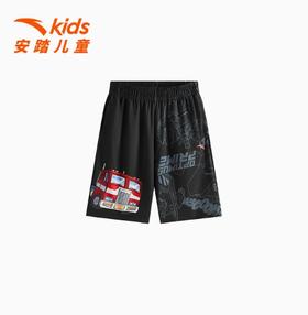 安踏童装专柜2025夏小童变形金刚速干透气五分裤352539512