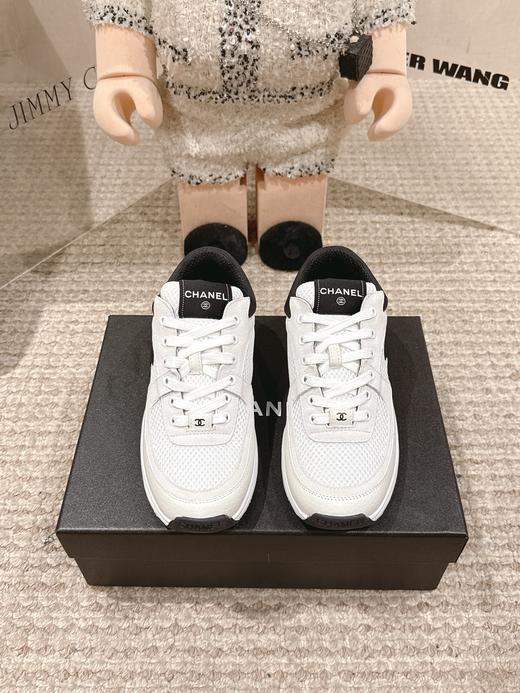 香奈儿 网布皮革 网眼 减震防滑耐磨 低帮 生活休闲鞋 （HC） 商品图1