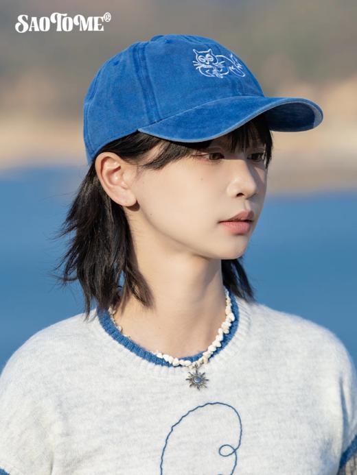 早乙女惠子saotome/STMMZ252331/水洗卡通小猫棒球帽 商品图1