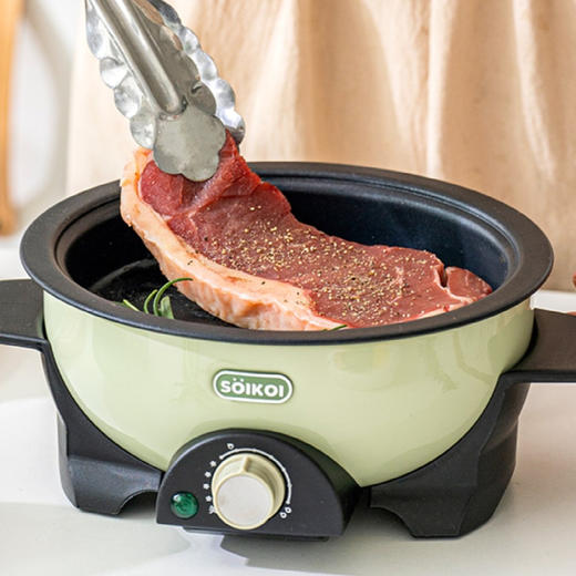 SOIKOI司崎库乌龟锅✨【一锅多用，精致食光】蒸煮煎全能小神器，分体式家用小型电火锅乌龟锅，满足你的独享美味时刻！🔥 商品图2
