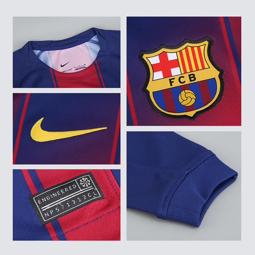 小李子耐克25-26赛季巴萨主场球迷版长袖球衣成人男HJ4611-456 商品图3