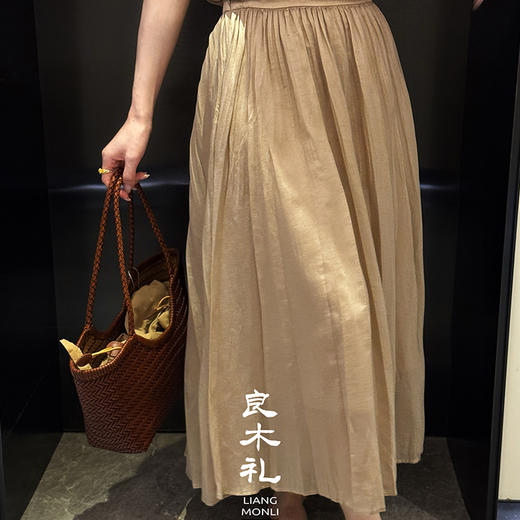 【预售7天】良木礼莫代尔百褶裙（34040101） 商品图2