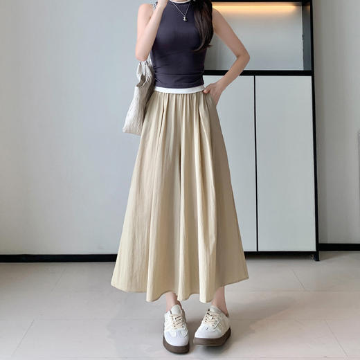 裙裤山本裤裙！女夏季薄款2025新款宽松小个子八分阔腿裤休闲裙裤！ 商品图6