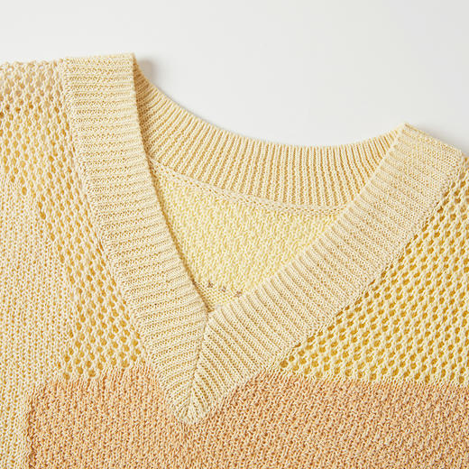 谜底套头针织衫马甲女2025秋季新品文艺风原创提花宽松253MZ1306 商品图3