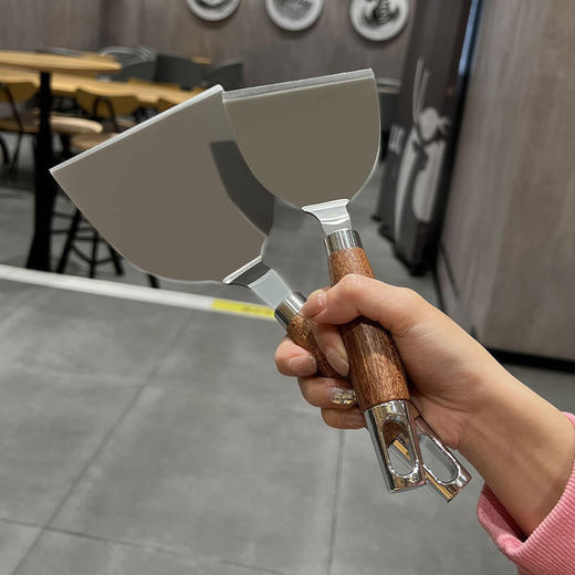 【跨境出口德国不锈钢铲子】不锈钢铲子披萨牛排煎铲铁板烧料理铲烘焙工具蛋糕铲提拉米苏铲子 商品图2