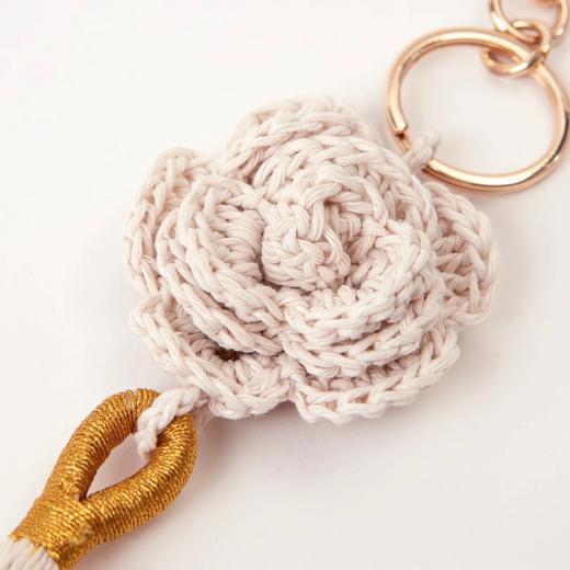 心艺手作：“大马士革玫瑰”钥匙链 Damascus Rose Keyring 商品图1