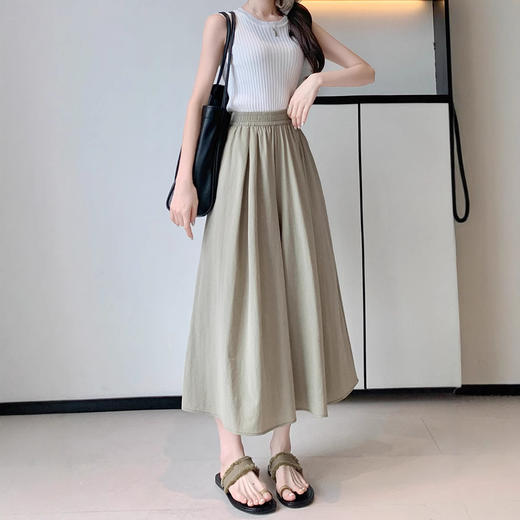 裙裤山本裤裙！女夏季薄款2025新款宽松小个子八分阔腿裤休闲裙裤！ 商品图2