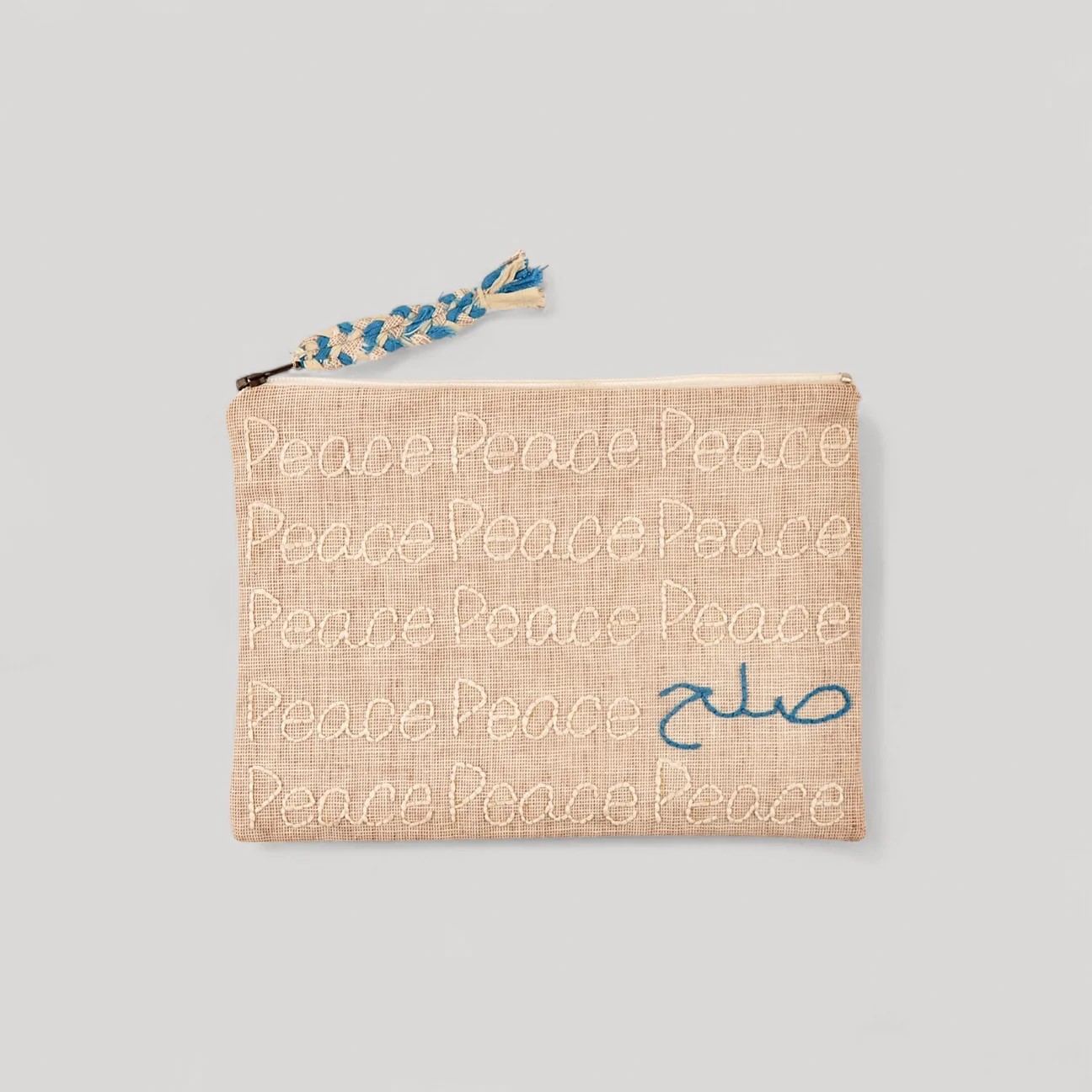 心艺手作：“和平PEACE” 刺绣收纳包 Saleh Pouch