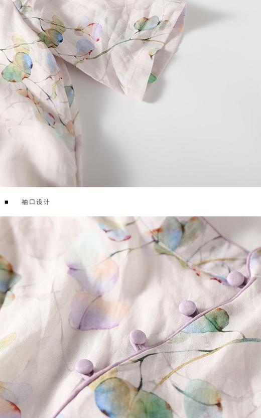 江南清雅素素原创水洗双棉文艺改良旗袍连衣裙 商品图8