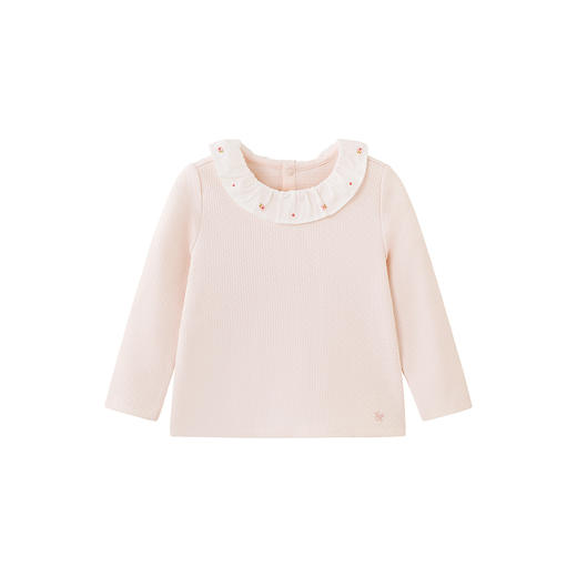 【商场同款】英氏儿童秋季新款长袖打底百搭T恤女童翻领上衣 商品图4