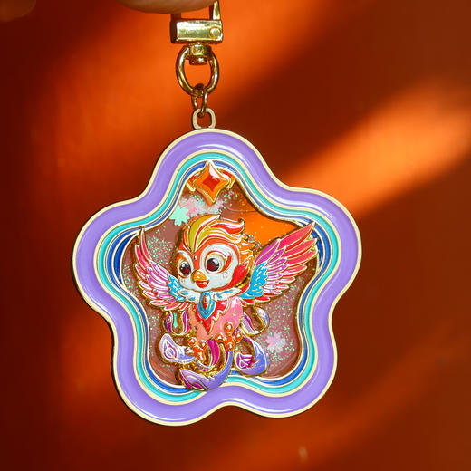 【凤冠钥匙扣挂件】故宫神兽九龙九凤冠金属流沙钥匙扣挂饰古风文物钥匙博物创意文创 商品图2