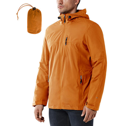 33000ft户外冲锋衣男士春秋款GEO-TECH面料防水可收纳外套 商品图0