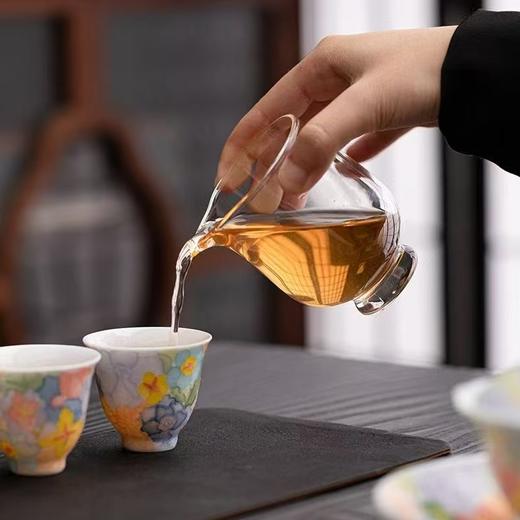 手绘万花系列 高端茶具套装 满工全瓷器手绘 商品图3