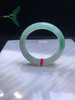 620271，55飘绿手镯，整体飘清新绿花，清爽秀气，局部有点黄翡 商品缩略图1