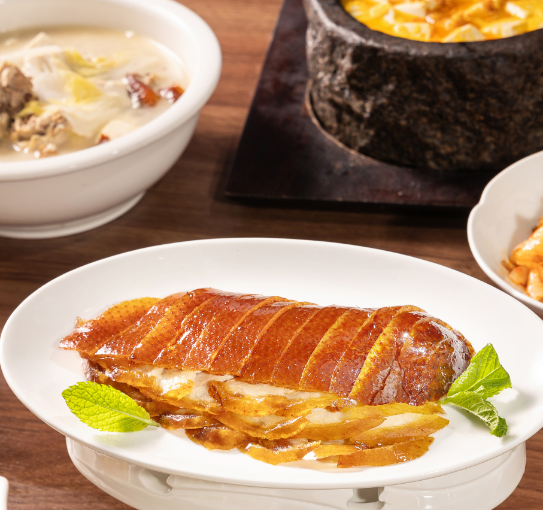 【一区采风阁餐厅】北京烤鸭套餐（11:30-15:00  17:30-21:30，建议提前预约）