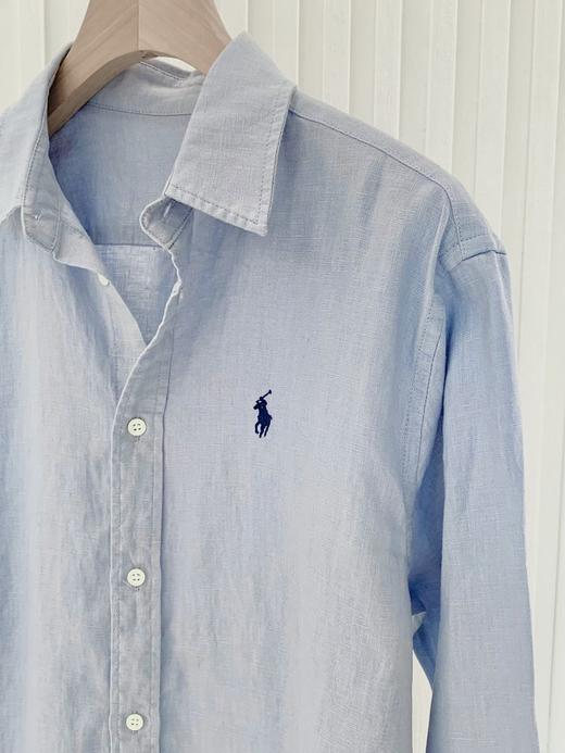【高品质私服】【RL蓝色宽松亚麻衬衫】纯天然纤维，轻薄透气，穿着舒适有型，慵懒随性，自在无拘G1432-CC【无标出货 介意慎拍】 商品图8