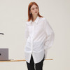 谜底白衬衣长袖女2025秋季新品通勤风果实扣大廓形衬衫253MC1017 商品缩略图1