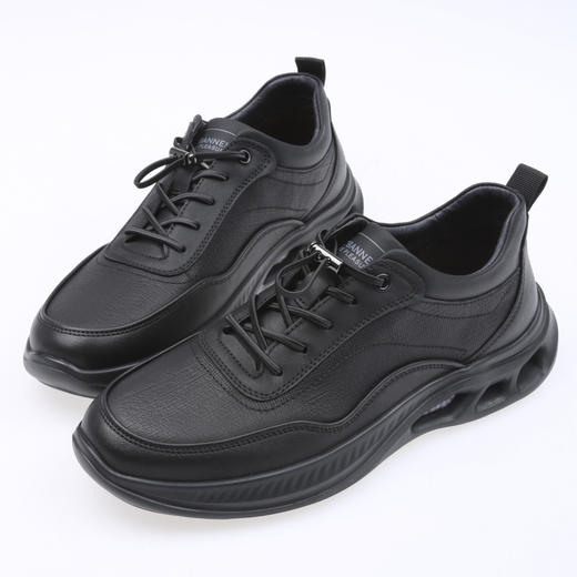 【云粉节】BF千百度男鞋休闲皮鞋真皮2025新款春季正装商务男款正品A25158301吊牌价1299活动价799 商品图1