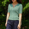 东黎 • 温柔的海风 桑蚕丝山羊绒 夏季女士精纺套衫 5303 商品缩略图7
