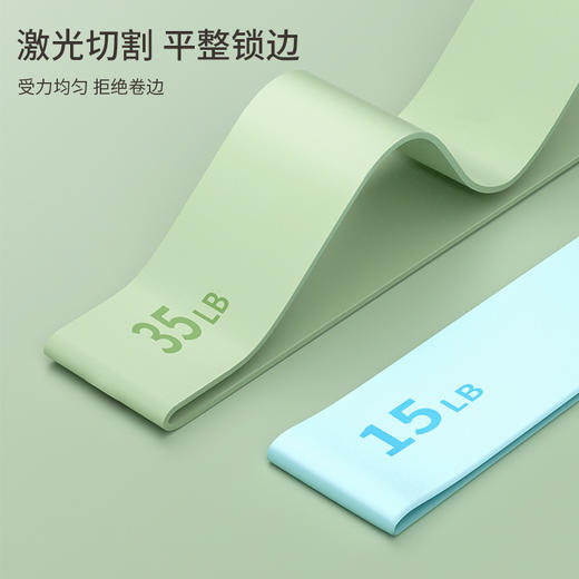 瑜伽软胶带健身弹力带阻力带力量训练多功能运动拉伸带拉力绳 商品图2