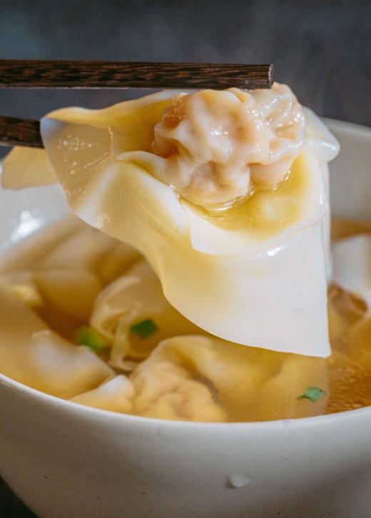 【斌哥优选】留海棠鸭蛋皮抄手（馄饨）。出了川渝，99%的人没尝过这口鲜。配料干净，全手工包制。鸭蛋皮+猪肉馅，久煮不散。 商品图1