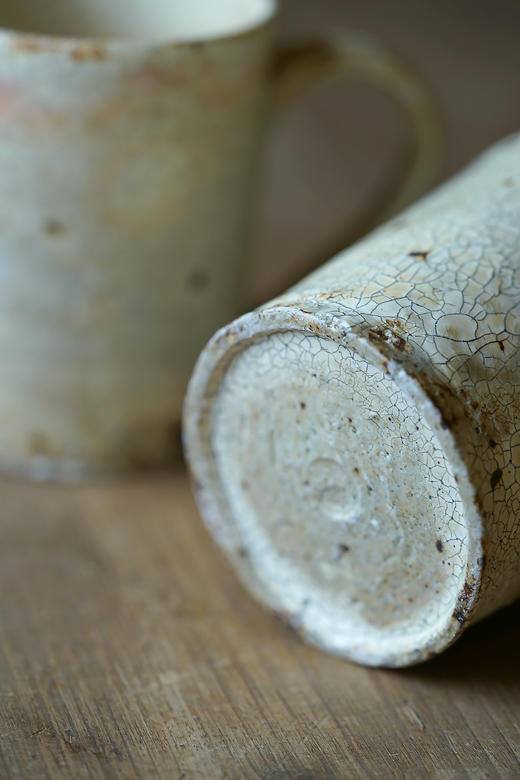 尾形笃09罅粉引｜筒mug 商品图3