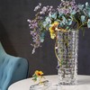 【清仓特惠6折，仅1件，无货退款】罗比罗丹平安吉祥珐琅彩水晶玻璃花瓶餐桌插花摆件现代简约装饰瓶花瓶（金香恒远中） 商品缩略图4
