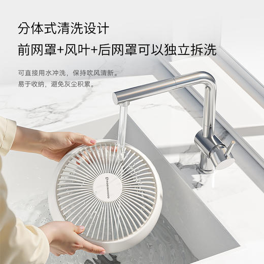 【洛宾汉360度台式空气循环扇】360度旋转摇头台式家用静音桌面小型电风扇 商品图4
