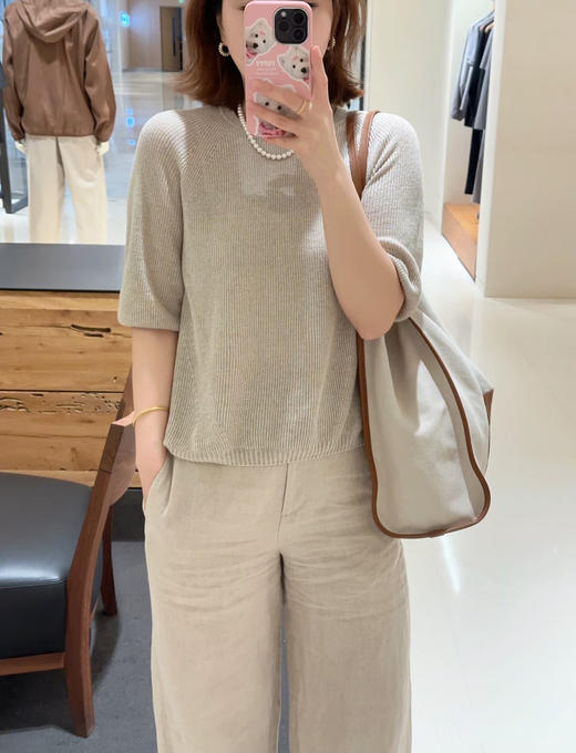 【高品质私服】【IC亚麻斜纹直筒裤】有效拉长腿部比例，修饰腿型，柔软垂坠，适合多种身型G1385-CC【无标出货 介意慎拍】 商品图5