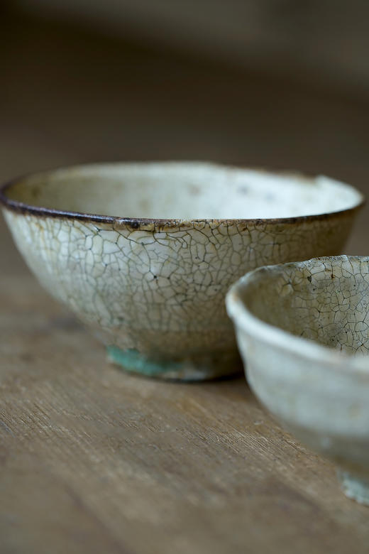 尾形笃16荒山土粉引｜饭碗 商品图2