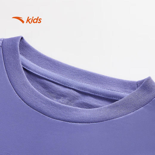 安踏儿童短袖T恤男小童户外系列运动透气针织短袖衫352539107 商品图2