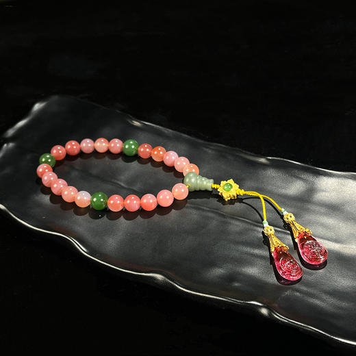 碧玉玛瑙十八子手串 商品图0