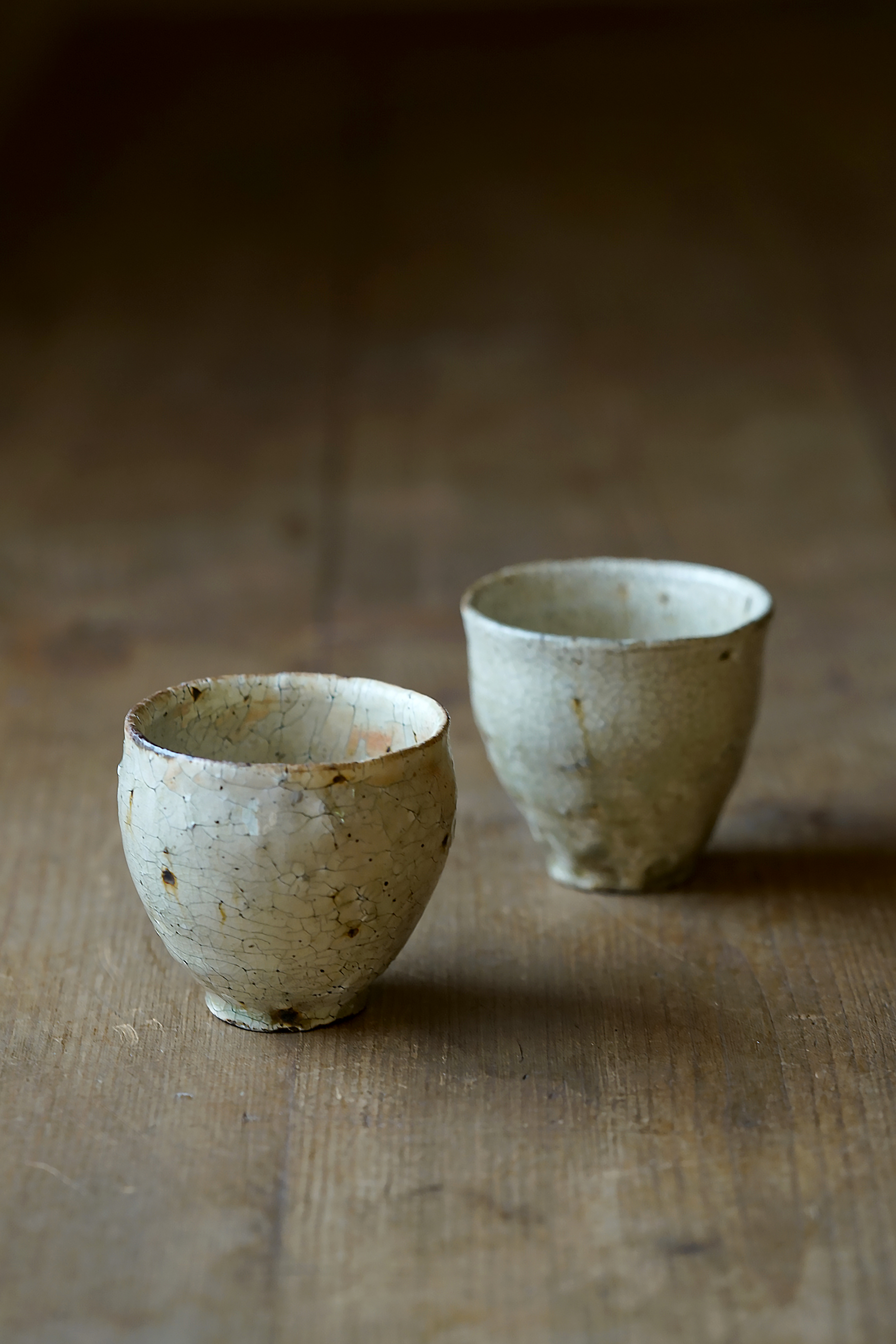 尾形笃19荒山粉引｜小汤吞