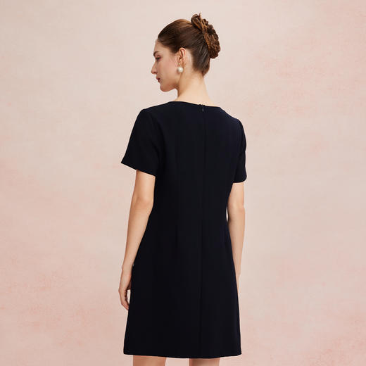 QF8E2斯尔丽25夏季新款轻奢精致绣花钉珠身型宴会新婆婆礼服式连衣裙 商品图6