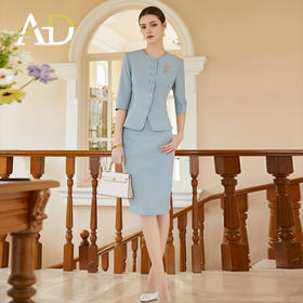 奢华大气名媛范西装套装女通勤职业装