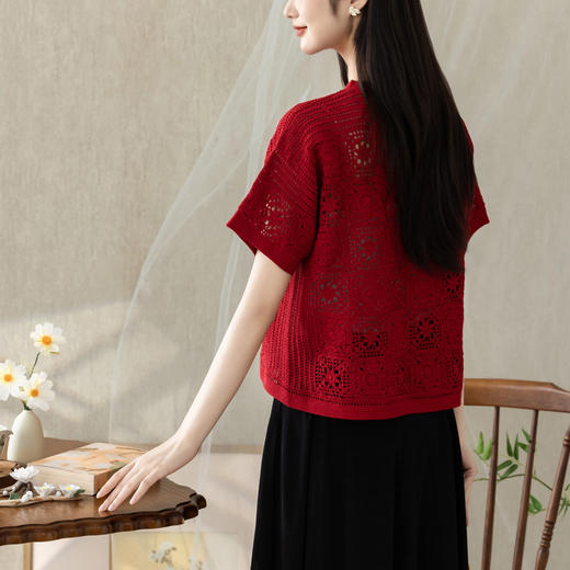 苏苏姐家青琪蕾丝上衣手工DIY钩针纯棉毛线团自制材料包 商品图4