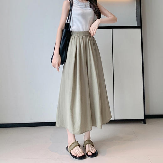裙裤山本裤裙！女夏季薄款2025新款宽松小个子八分阔腿裤休闲裙裤！ 商品图5