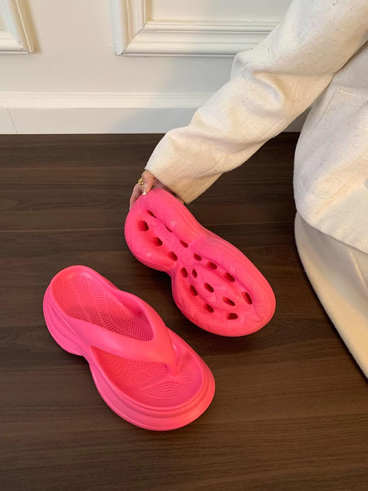 【GZ】无忧购79元3件EVA多色人字拖网红爆款高级感厚底拖鞋eva8909（截单后3-5天发货) 商品图4